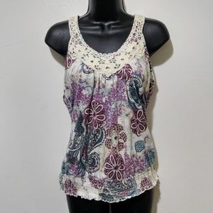 Self Esteem Boho Racerback Tank Large